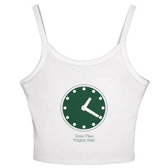 WRIGLEY FIELD SCOREBARD CLOCK IS CHICAGO CUBS GAME Women's Spaghetti Strap Tank Top