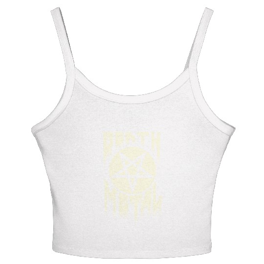 Death metal pentagram lettering. Women's Spaghetti Strap Tank Top