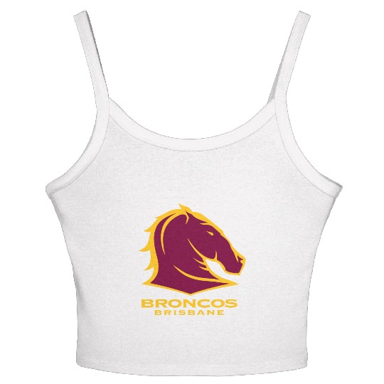 BRISBANE BRONCOS NRL TEAM LOGO PET TANK CAT OR DOG Women's Spaghetti Strap Tank Top