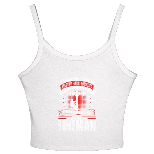 Forever The Title Lineman Women's Spaghetti Strap Tank Top