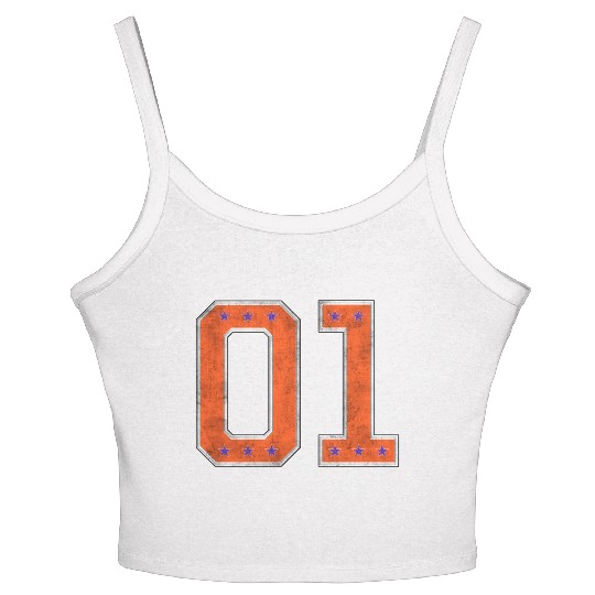 01 General Lee Style Women's Spaghetti Strap Tank Top