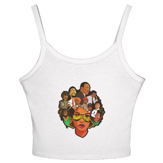 Powerful Roots Black History Month Gift Women's Spaghetti Strap Tank Top