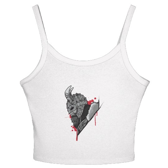 Viking Warrior | Raven Odin Valhalla Valknut Loki Women's Spaghetti Strap Tank Top