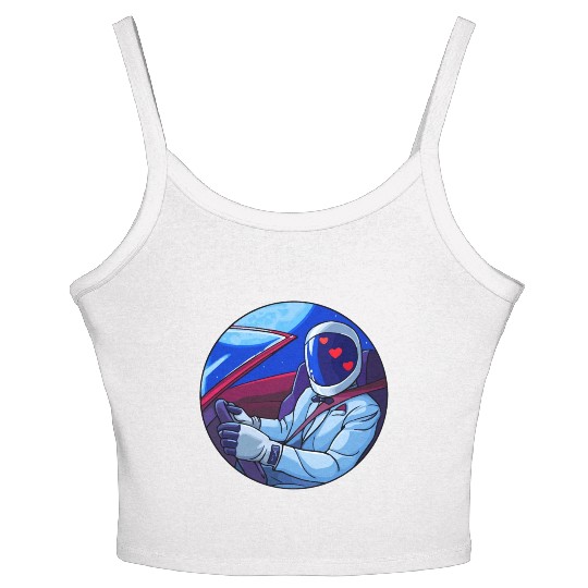 SpaceX Tesla Starman Women's Spaghetti Strap Tank Top
