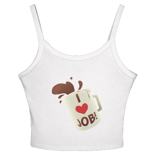 i heart job coffee mug job simulator i love job Women's Spaghetti Strap Tank Top