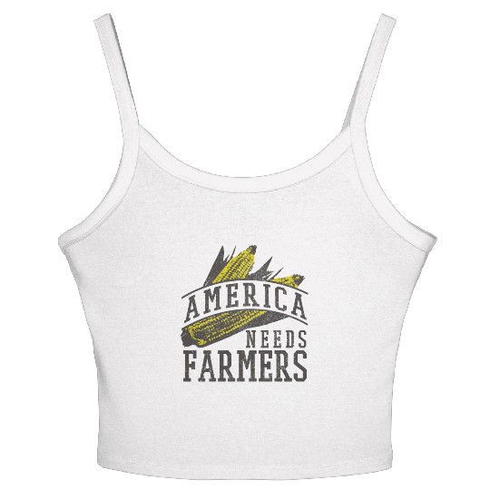 America Needs Farmers Women's Spaghetti Strap Tank Top