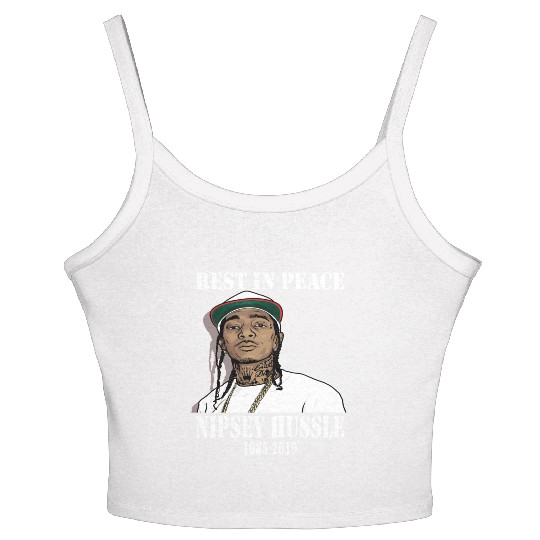 Nipsey Hussle Rest in Peace Women's Spaghetti Strap Tank Top