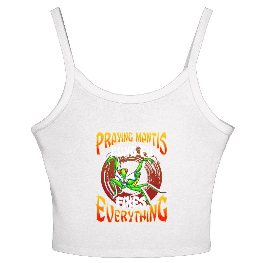 Praying Mantis Kung Fu Women's Spaghetti Strap Tank Top