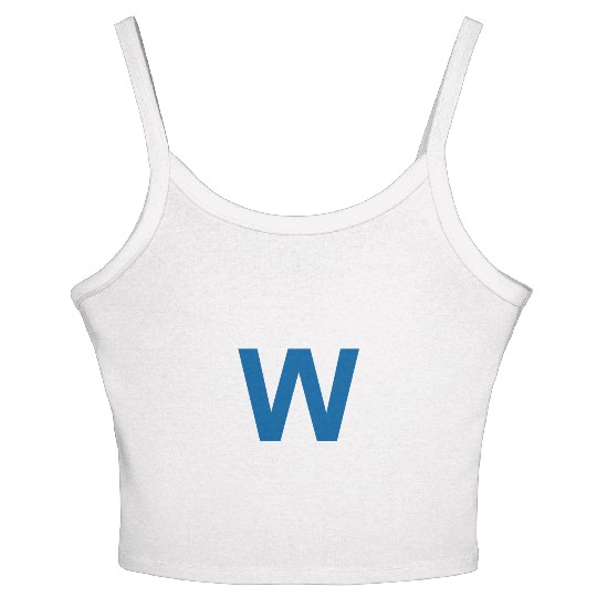 Chicago Blue W Women's Spaghetti Strap Tank Top