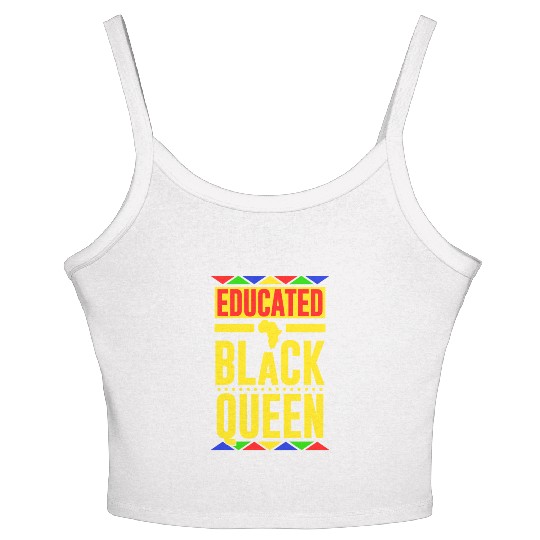 Educated Black Queen Women's Spaghetti Strap Tank Top