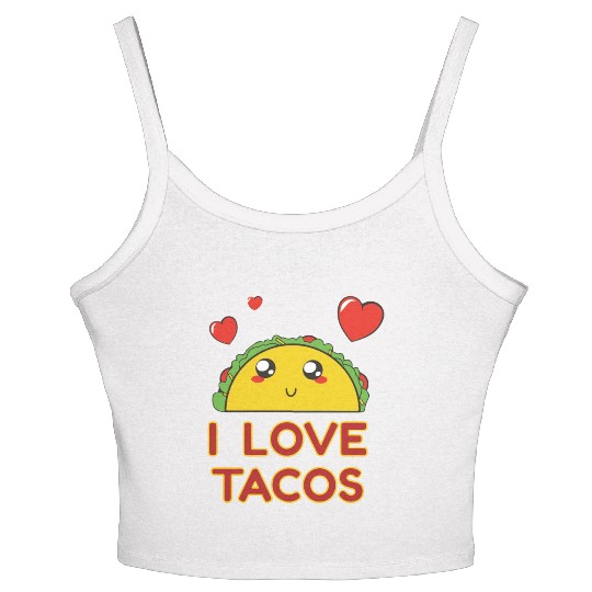 I Love Tacos Women's Spaghetti Strap Tank Top