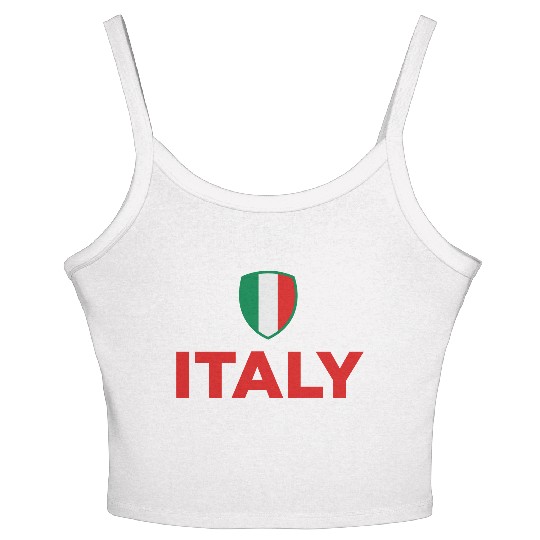 National Flag of Italy Women's Spaghetti Strap Tank Top