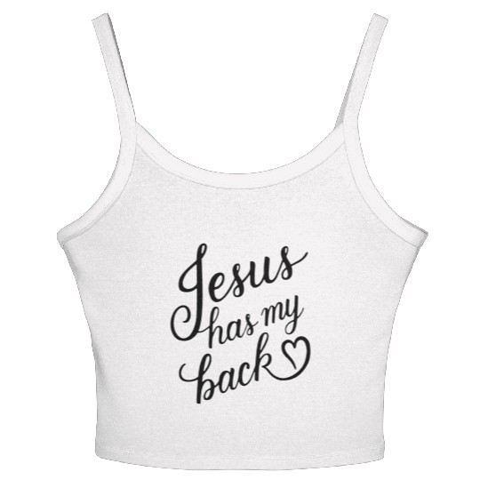 Jesus has my back 01 Women's Spaghetti Strap Tank Top