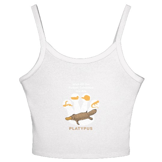 Power Combined Platypus Platypus Platypus Mammal Women's Spaghetti Strap Tank Top