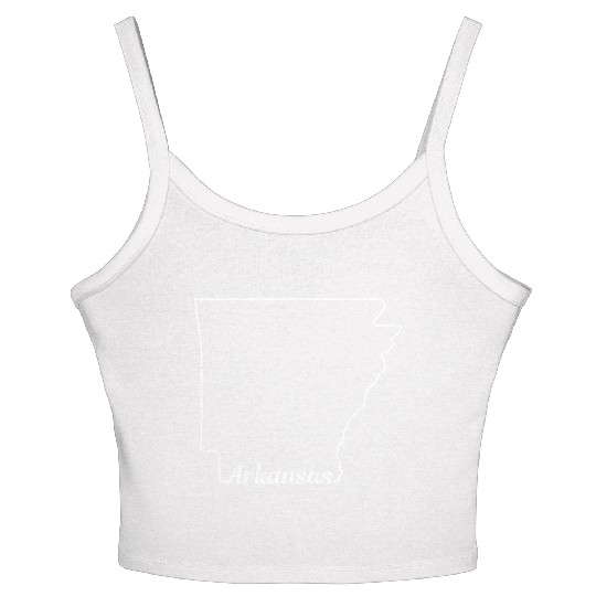 Arkansas State Pride USA Map Women's Spaghetti Strap Tank Top