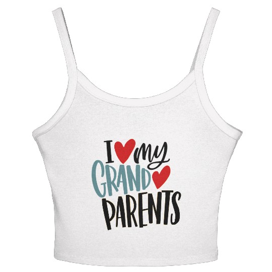 I love my grand parents Women's Spaghetti Strap Tank Top
