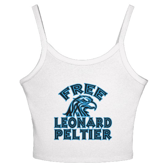 FREE LEONARD PELTIER eagle natives YStone Women's Spaghetti Strap Tank Top