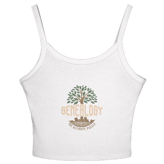 Genealogist Genealogy The Ultimate Puzzle Women's Spaghetti Strap Tank Top