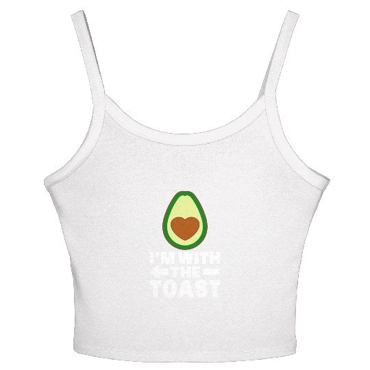 Avocado With Toast Matching Halloween Costume Tees Women's Spaghetti Strap Tank Top