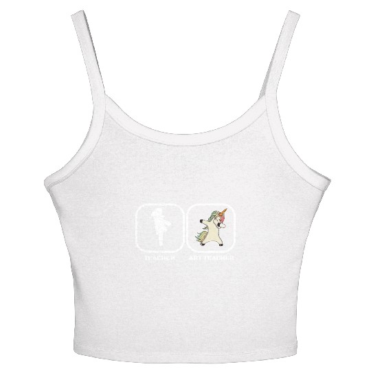 Teacher Art Teacher Unicorn Women's Spaghetti Strap Tank Top