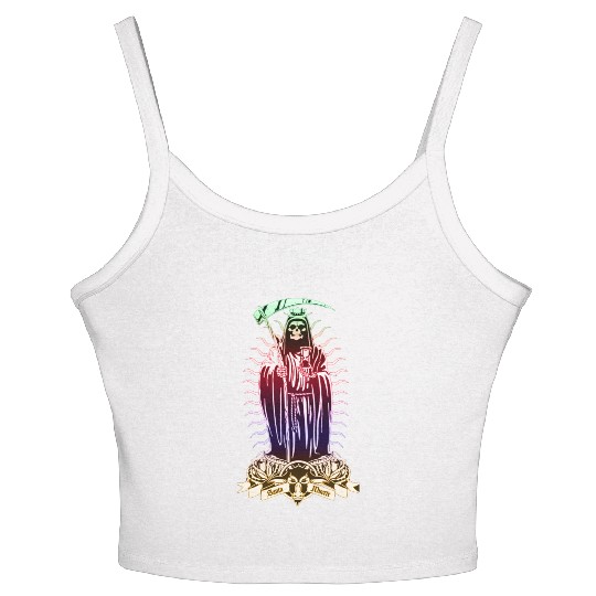 Santa Muerte - Santisima Muerte - Holy Death Women's Spaghetti Strap Tank Top