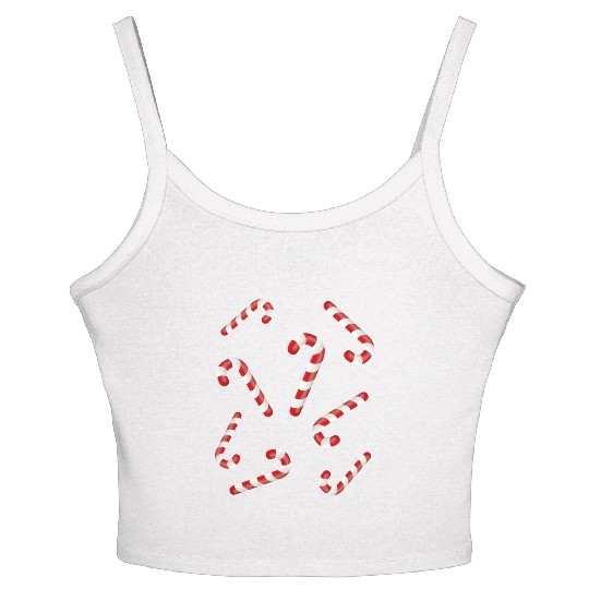 Candy Canes Women's Spaghetti Strap Tank Top