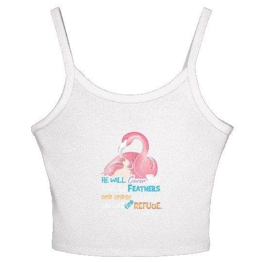 Bible Verse, Refuge Women's Spaghetti Strap Tank Top