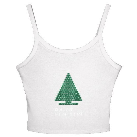 Chemistree Christmas Tree Periodic Table Chemistry Women's Spaghetti Strap Tank Top