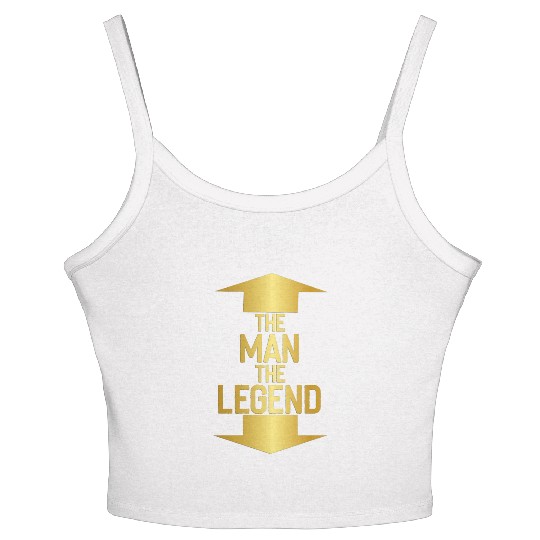 the man the legend Women's Spaghetti Strap Tank Top