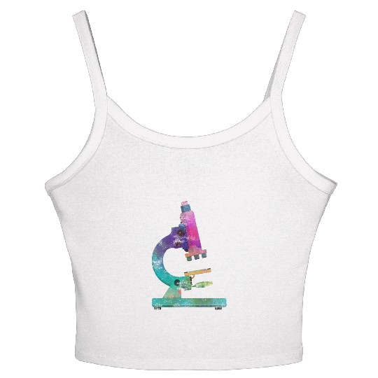 Medical Microscope Biological Scientist Microscopy Women's Spaghetti Strap Tank Top