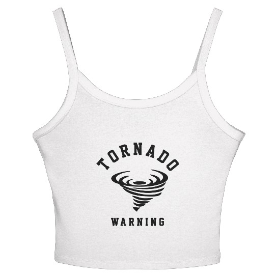 tornado warning Women's Spaghetti Strap Tank Top