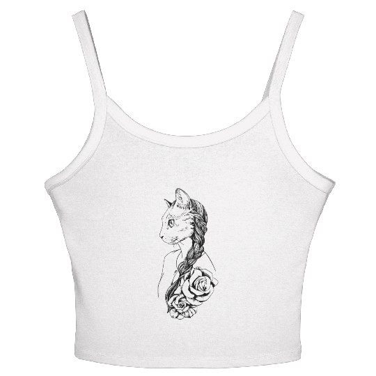 Cat Woman Women's Spaghetti Strap Tank Top