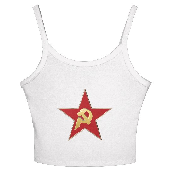 Hammer and sickle Women's Spaghetti Strap Tank Top