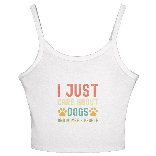 Vintage dog paws saying Women's Spaghetti Strap Tank Top