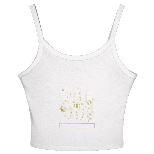 Father's Day I have two titles Dad and Papa Women's Spaghetti Strap Tank Top