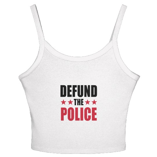 Defund The Police Women's Spaghetti Strap Tank Top