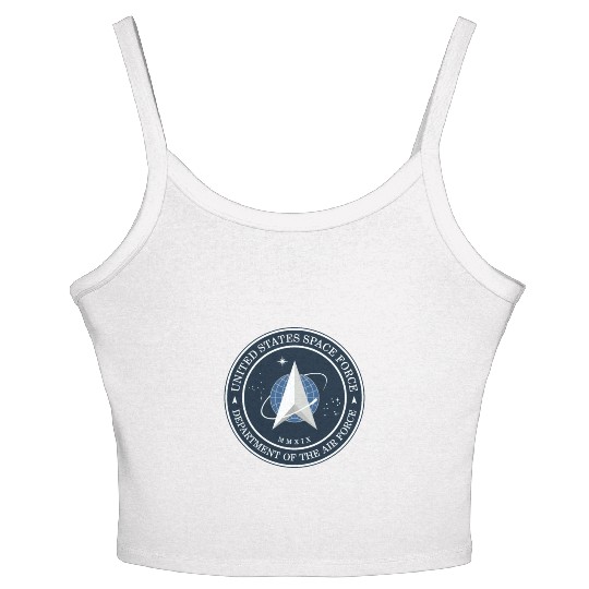New Space Force Logo 2020 USSF Women's Spaghetti Strap Tank Top