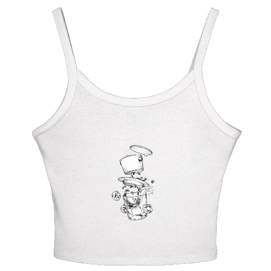 Vietnamese Coffee Art Unique Design Vietnam Gift c Women's Spaghetti Strap Tank Top