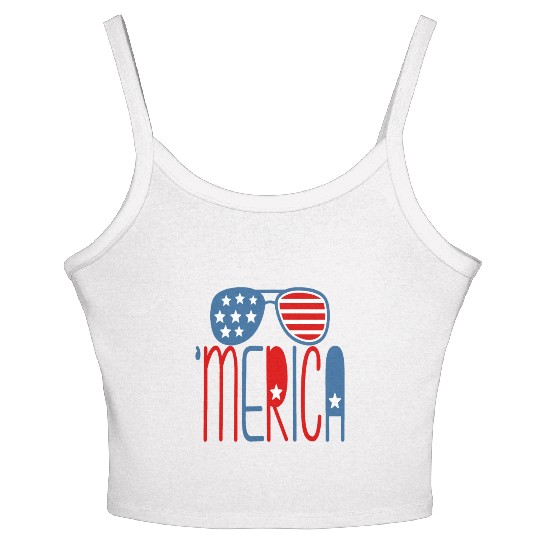 merica Women's Spaghetti Strap Tank Top