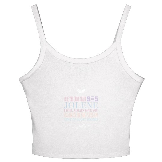 Dolly Parton Greatest Hits Women's Spaghetti Strap Tank Top