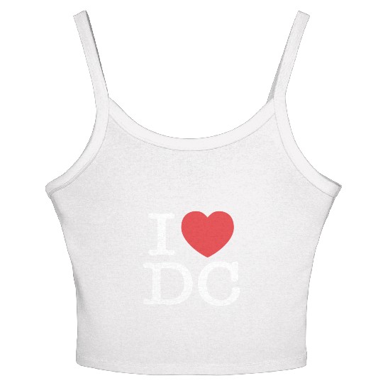 I Heart Dc Love District Of Columbia Women's Spaghetti Strap Tank Top Women's Spaghetti Strap Tank Top S
