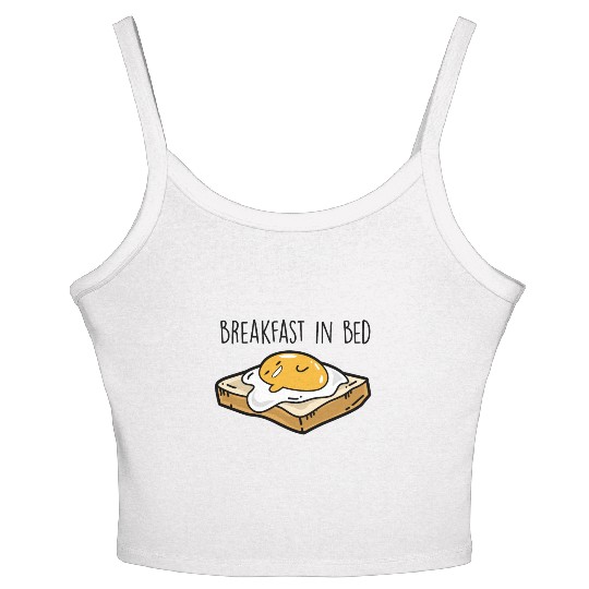 Fried egg toast - Breakfast in bed Women's Spaghetti Strap Tank Top