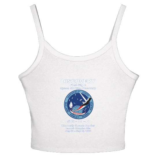 NASA Space Shuttle STS-41-D Vintage Crew Women's Spaghetti Strap Tank Top