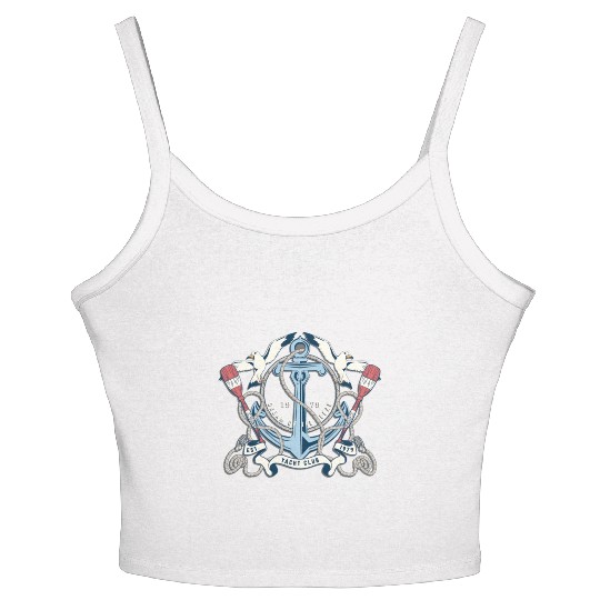 Yacht Club - Awesome sailor Gift Women's Spaghetti Strap Tank Top