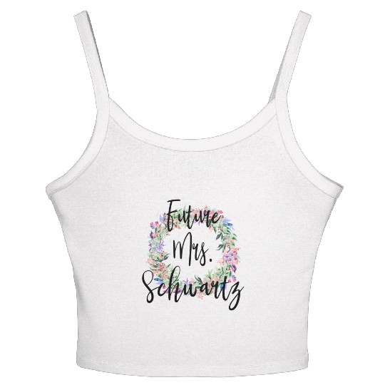 Future Mrs. Schwartz Engaged Bridal Women's Spaghetti Strap Tank Top