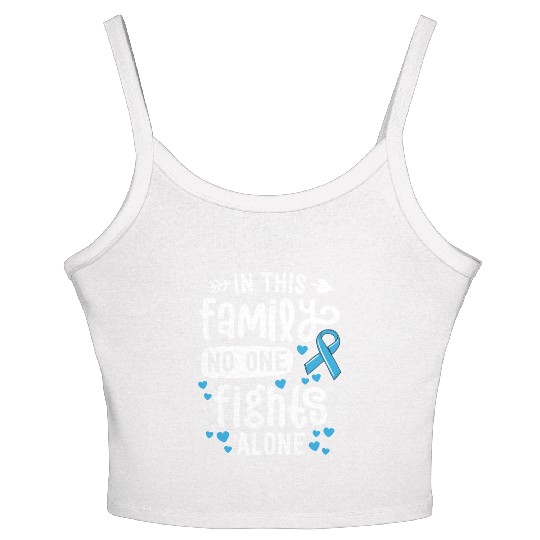 Prostate Cancer Awareness In This Family No One Women's Spaghetti Strap Tank Top