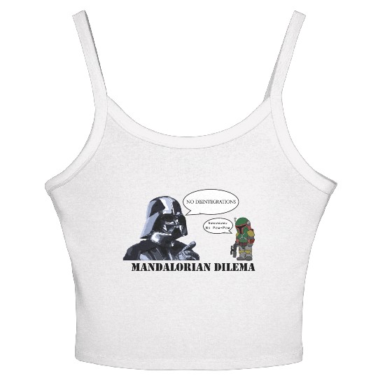 Darth Vader's Condition to Every Hired Mandalorian Women's Spaghetti Strap Tank Top