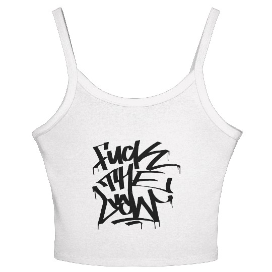 FUCK THE LAW! Women's Spaghetti Strap Tank Top
