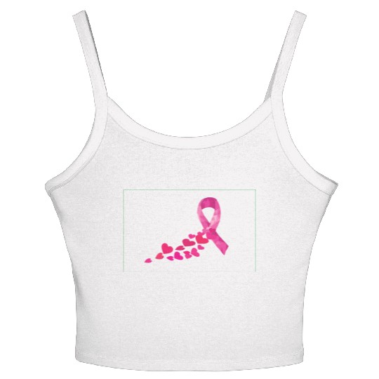 Pink Ribbon Breast Cancer Awareness Love Women's Spaghetti Strap Tank Top