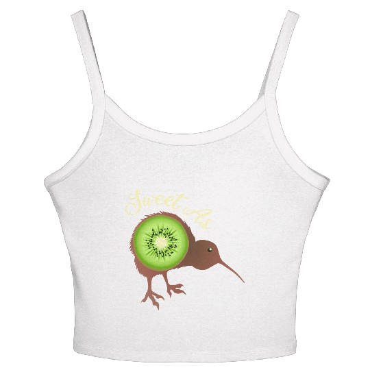 Sweet as Kiwi New Zealand Funny Gift Idea Women's Spaghetti Strap Tank Top